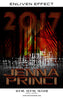 Jenna Princi Softball High School Sports Template -  Enliven Effects - Photography Photoshop Template