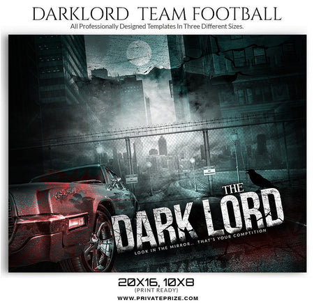 Dark Lord Sports Template - Photography Photoshop Template