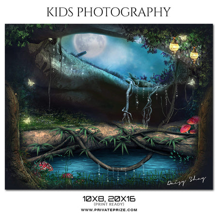 Daisy Shay Kids Photography Photoshop Template - Photography Photoshop Template