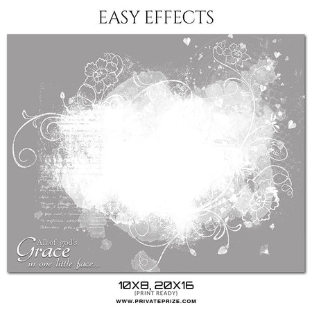 BABY FACE - EASY EFFECTS KIDS PHOTOGRAPHY - Photography Photoshop Template