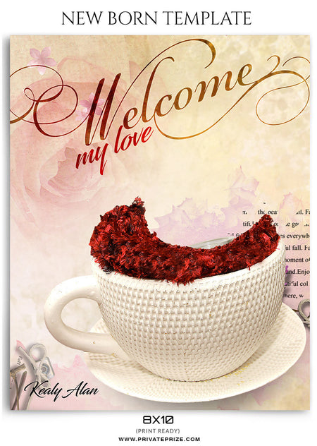 Kealy Alan- New Born - Photography Photoshop Template