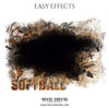 Viviana Paul - Softball - Easy Effect Sports Photography Template - Photography Photoshop Template