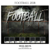 Football Sports Theme Sports Photography Template - Photography Photoshop Template