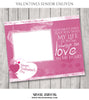 Love in my Heart- Valentines Senior Enliven Effects - Photography Photoshop Template