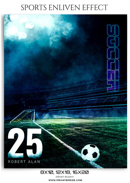 Robert Alan Soccer - Sports Photography-Enliven Effects - Photography Photoshop Template