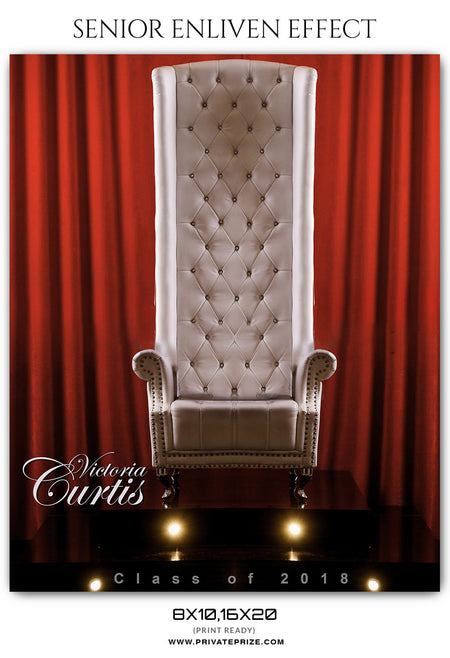 VICTORIA CURTIS - SENIOR ENLIVEN EFFECT - Photography Photoshop Template