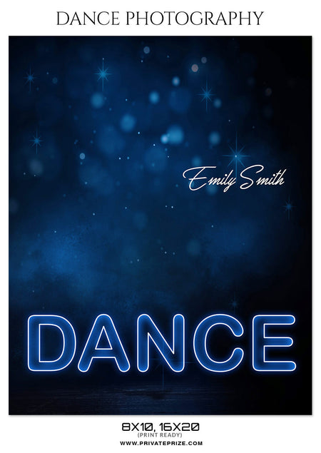 EMILY SMITH - DANCE PHOTOGRAPHY PHOTOSHOP TEMPLATE - Photography Photoshop Template