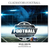 GLADIATORS - FOOTBALL  Themed Sports Photography Template - Photography Photoshop Template