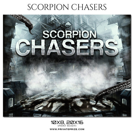 Scorpion Chasers  Sports Theme Sports Photography Template - Photography Photoshop Template