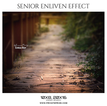 Edrea Roy  - Senior Enliven Effect Photoshop Template - Photography Photoshop Template