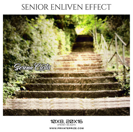 Serena Curtis  - Senior Enliven Effect Photography Template - Photography Photoshop Template