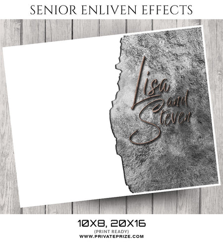 Lisa & Steven- Senior Enliven Effects - Photography Photoshop Template