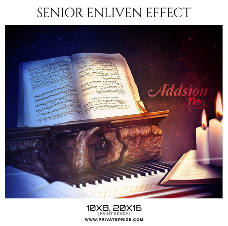 ADDSION TROY - SENIOR ENLIVEN PHOTOGRAPHY EFFECT - Photography Photoshop Template