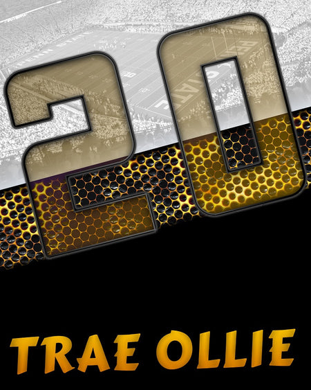 Trae Ollie Football Sports Template -  Enliven Effects - Photography Photoshop Template