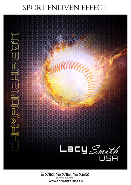 Lacy Smith-Sports Photography Template- Enliven Effects - Photography Photoshop Template