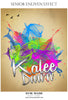 Kalee Dawn - Senior Enliven Effect Photography Template - Photography Photoshop Template