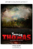 Yoman Thomas Lacrosse Sports Enliven Effects Photoshop Template - Photography Photoshop Template