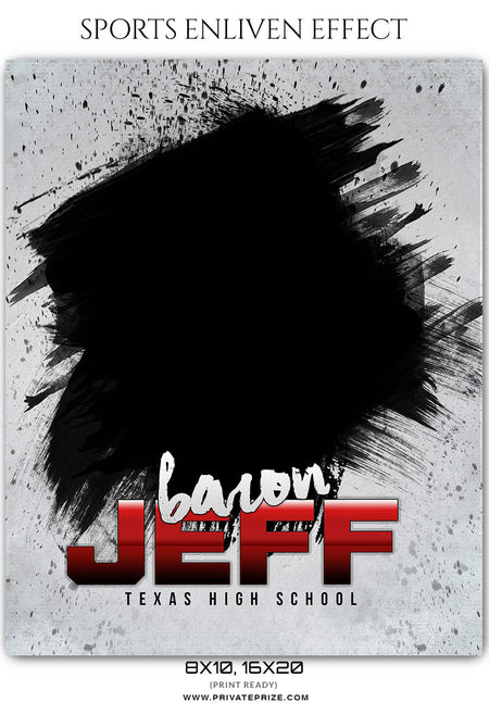 Baron Jeff - Basketball Sports Enliven Effects Photoshop Template - Photography Photoshop Template