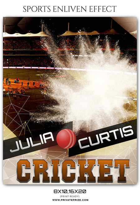 JULIA CURTIS - CRICKET SPORTS PHOTOGRAPHY - Photography Photoshop Template
