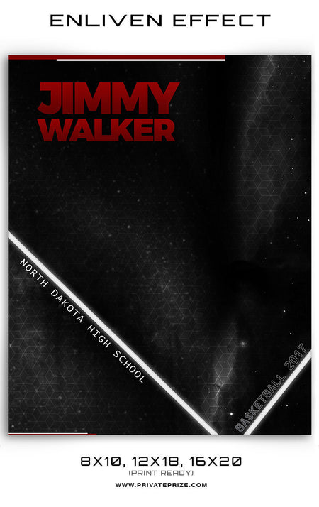 Jimmy Walker-Basketball  Enliven Effects - Photography Photoshop Template