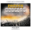 CHICAGO DODGERS Baseball Themed-Photography Sports Template - Photography Photoshop Template