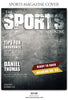 Daniel Thomas - Basketball Sports Photography Magazine Cover - Photography Photoshop Template