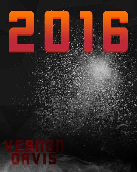 Vernon Davis Football Sports Template -  Enliven Effects - Photography Photoshop Template