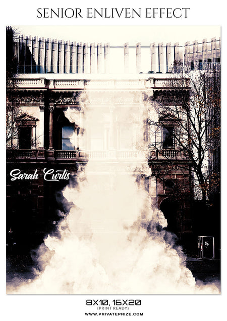 SARAH CURTIS - SENIOR ENLIVEN EFFECT - Photography Photoshop Template