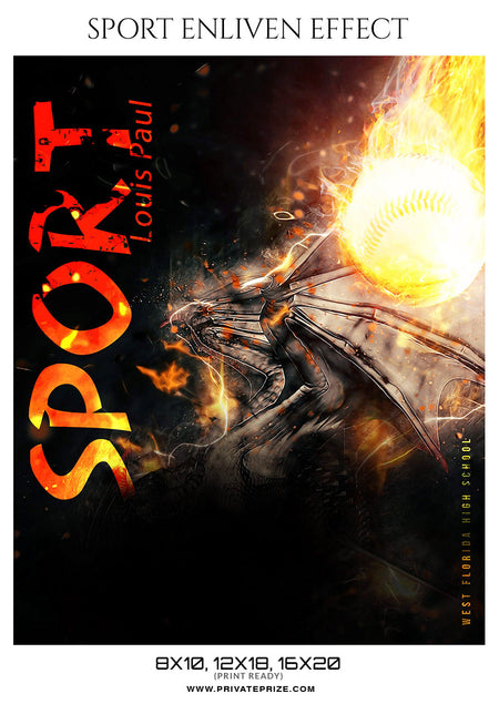 Louis Paul-Sports Photography Template- Enliven Effects - Photography Photoshop Template