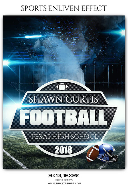 SHAWN CURTIS - FOOTBALL SPORTS PHOTOGRAPHY - Photography Photoshop Template