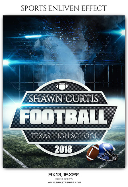 SHAWN CURTIS - FOOTBALL SPORTS PHOTOGRAPHY - Photography Photoshop Template