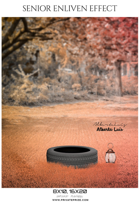 Alberta Luis - Senior Enliven Effect Photography Template - Photography Photoshop Template