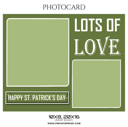 ST. PATRICK'S PHOTOCARD - Photography Photoshop Template