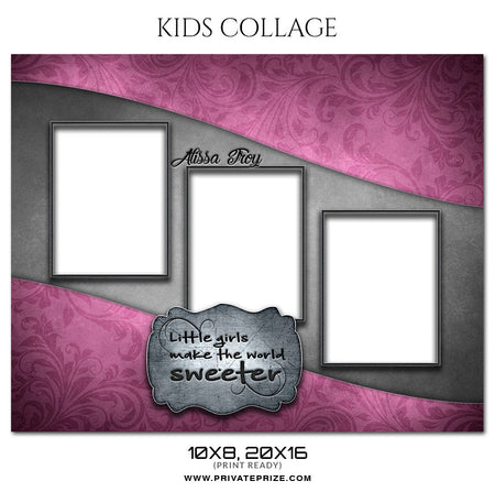 ALISSA TROY- KIDS COLLAGE - Photography Photoshop Template