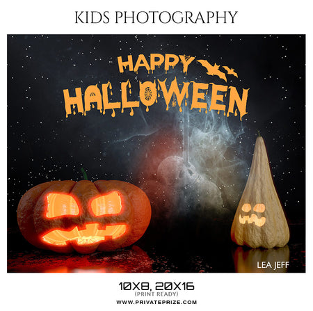 Lea Jeff - Happy Halloween Senior Enliven Effect - Photography Photoshop Template