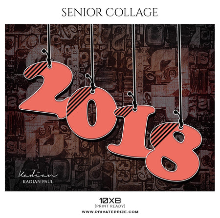 Kadian Paul - Senior Collage Photography Template - Photography Photoshop Template
