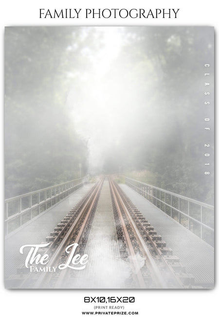 The Lee Family - Family Photography Template - Photography Photoshop Template