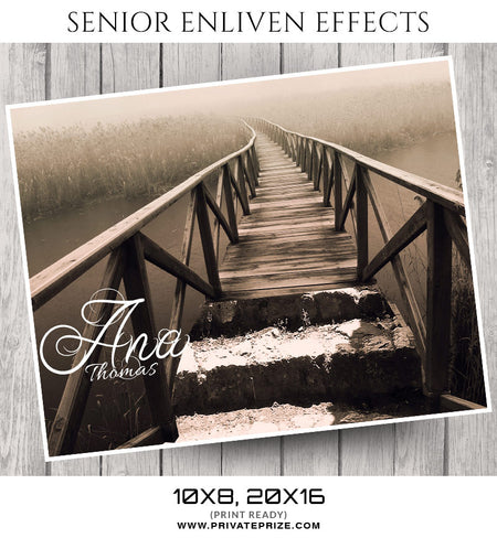 Ana Thomas- Senior Enliven Effects - Photography Photoshop Template