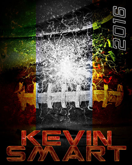 Kevin Smart Football Sports Template -  Enliven Effects - Photography Photoshop Template