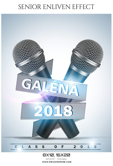 Galena - Senior Enliven Effect Photography Template - Photography Photoshop Template