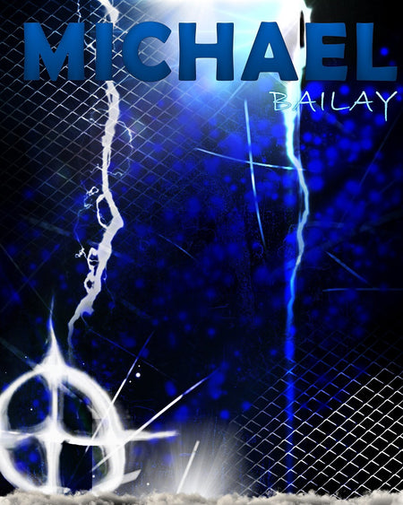 Michael Bailay Connecticut Basketball Sports Template -  Enliven Effects - Photography Photoshop Template