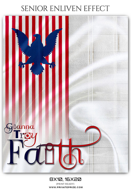 Gianna Troy - Senior Enliven Effects - Photography Photoshop Template