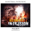 Basketball Intrusion Sports Theme Sports Photoshop Template - Photography Photoshop Template