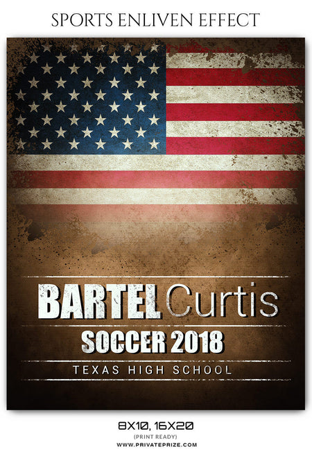 Bartel Curtis - Soccer Sports Enliven Effects Photography Template - Photography Photoshop Template