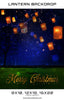Christmas Love Lantern  Digital Background Template - Photography Photoshop Template