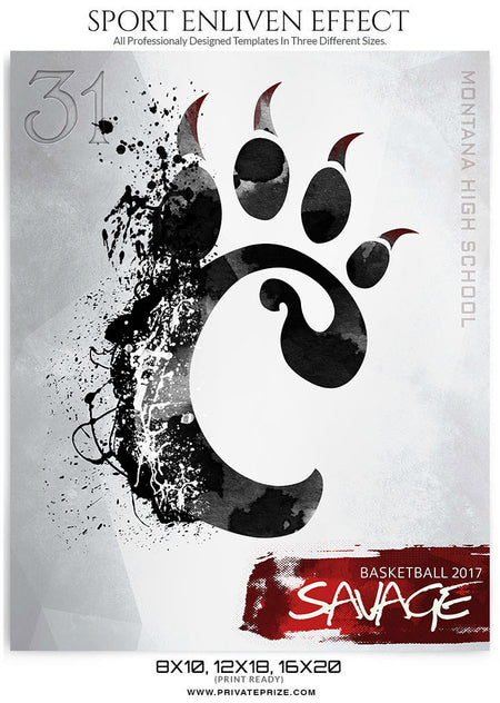 Savage- Enliven Effects - Photography Photoshop Template