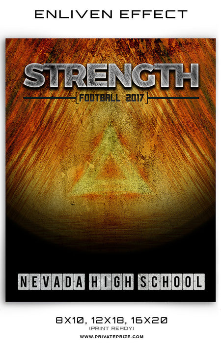 Strength-Football  Enliven Effects - Photography Photoshop Template