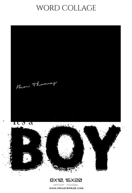 Ben Thomas - Word Collage - Photography Photoshop Template