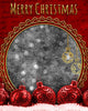 Merry Christmas Red Digital Photography Backdrop - Photography Photoshop Template