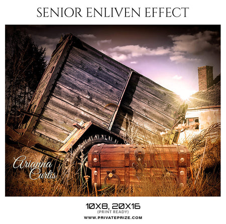 ARIANNA CURTIS - SENIOR ENLIVEN EFFECT - Photography Photoshop Template
